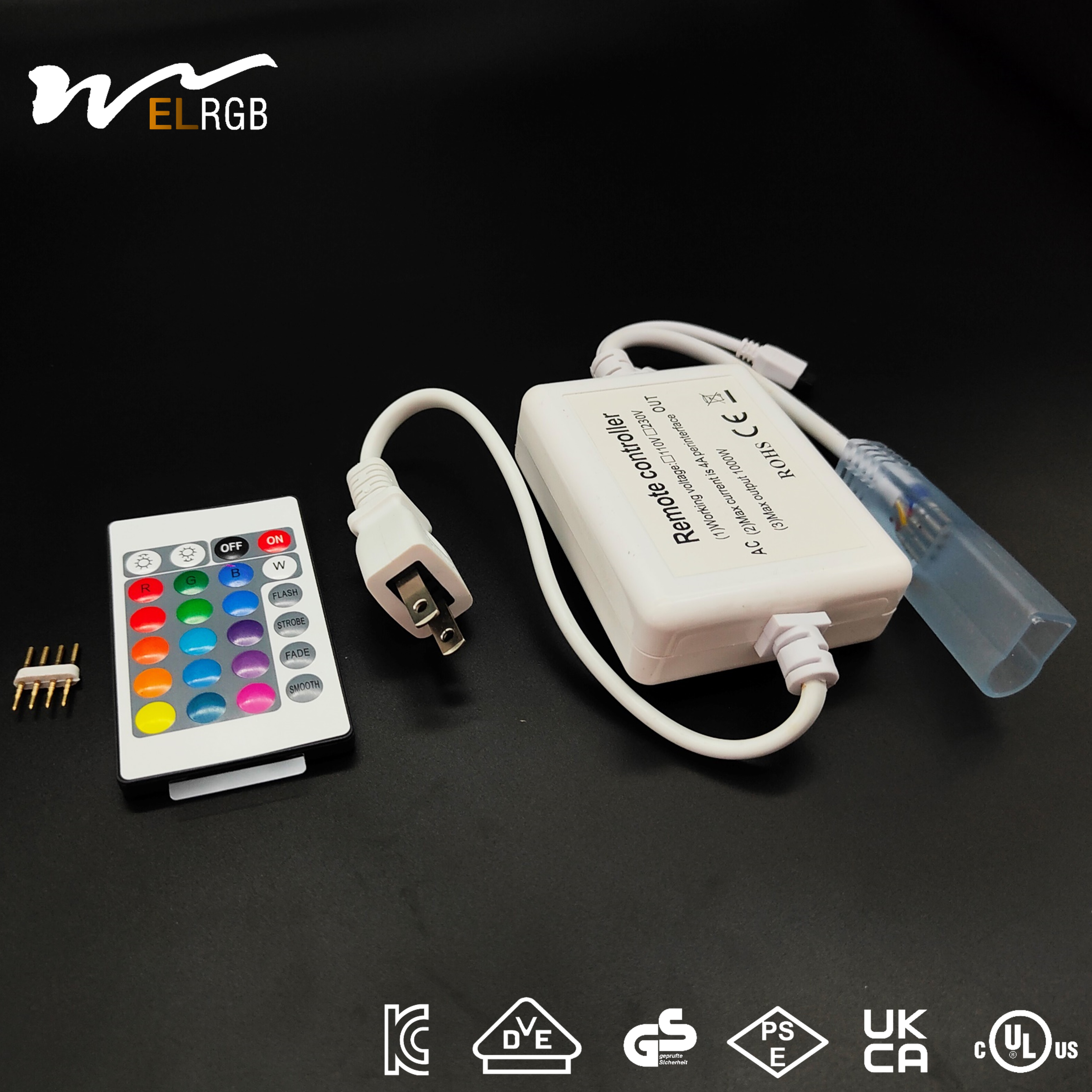 AC110V 220V Voltage Double-Row Circular RGB Light Strip Controller with Main Material