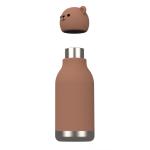 Bear Design Original Custom Food Grade Silicone 304 Stainless Steel Kids Back to