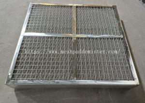 Wholesale metal Bracketed Mist Eliminator Knitted Wire Mesh Pad Demister from china suppliers