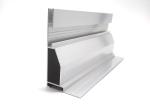 Silver Electrophoresis Aluminium Display Profile For Advertising / Exhibition /