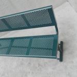 EN840 Certificate L180/W66/H82cm Powder Coated Steel Bench