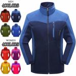 100% cotton China Factory Contrast Color Fleece Warm Jackets Women and Men 2017