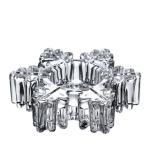 Clear Tea Light Candle Holder Lead Free Crystal Glass Creative Party Celebration