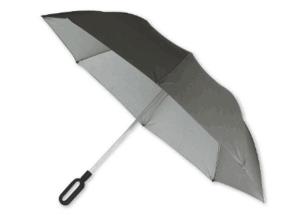 Wholesale UV Grey Folding Golf Umbrella , Mens Windproof Golf Umbrella Rubber Coating Handle from china suppliers