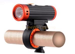 Wholesale Waterproof IP64 Bicycle Front Light , Bike Lights With Removeable Mount from china suppliers