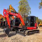 Hydraulic Used Kubota Excavators KX165 0.24m3 Bucket Capacity 5.5 Tonnage