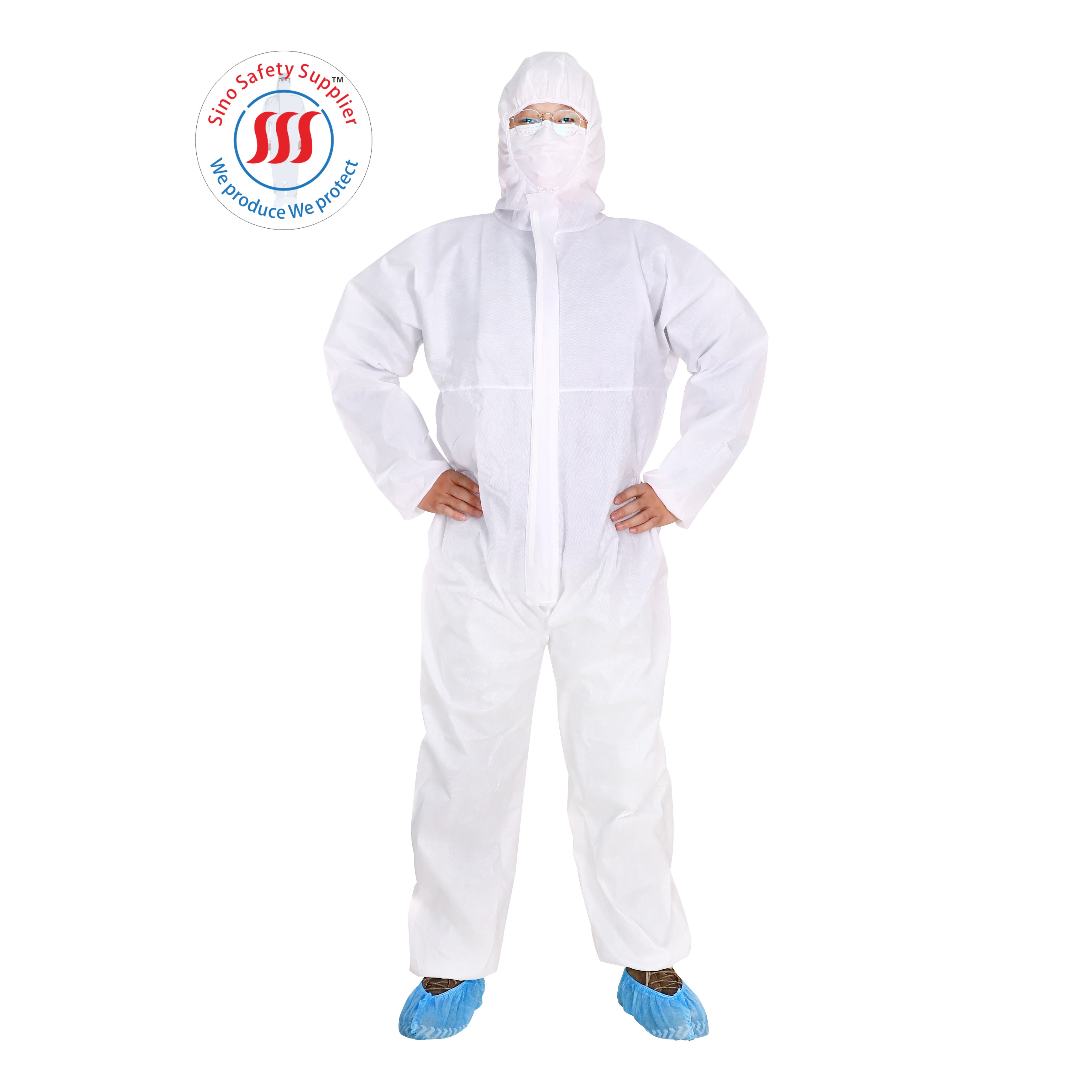 Exterminator Type 5 6 Disposable Coveralls SF Non Woven Personal Protective Clothing