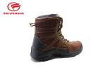 High Cut Tumbled Leather Lightweight Steel Toe Boots , Steel Toe Waterproof