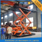 Professional Garage Heavy Duty Hydraulic Scissor Car Lift Elevator 24 Months