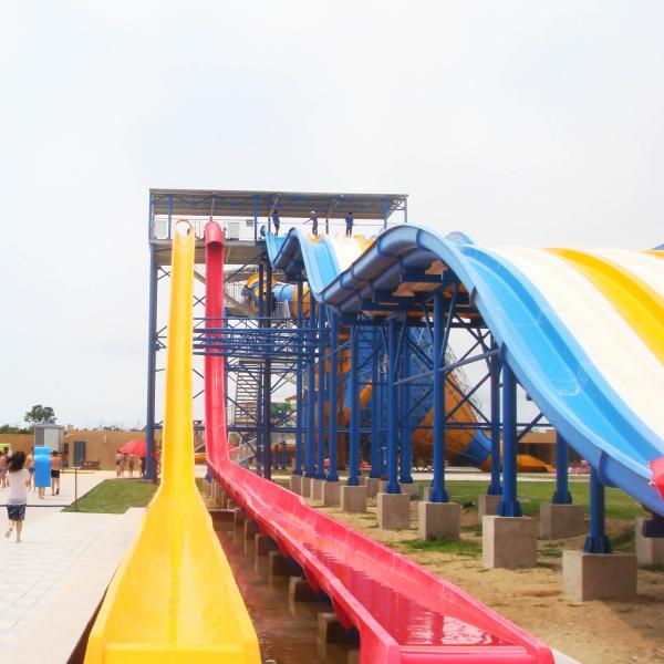 Colorful High Speed Adult Water Slide with Water Amusement Park Construction for