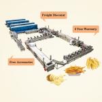 Food Beverage 500Kg Hour Automatic Potato Banana Chips Making French Fries