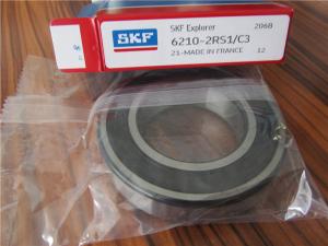 Wholesale SKF 6210-2RS1 Deep Groove Ball Bearing 50 * 90 * 20 Mm High Precision from china suppliers
