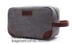 Customized luxury canvas Korean makeup pouch travel cosmetic bag,Promotional Eco