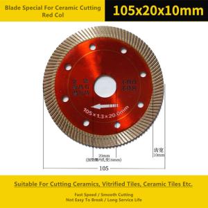 Wholesale Hot Pressed Diamond Cut Circular Saw Blade , Red Turbo Diamond Cutting Blades from china suppliers