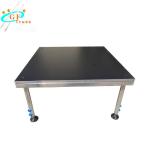 6061-T6 Aluminum Leg Wooden Stage Platform 750kg/Sqm