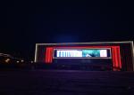 Outodor Curtain See Through Screen P16 LED Wall P25 Outdoor Grid LED Display