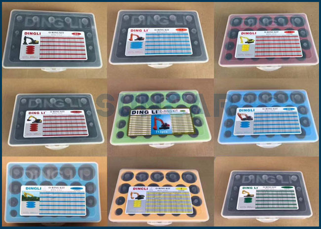 O Ring Repair Box Big Transparent For KOMATSU C-A-T HIATCHI KOBELCO SUNCARSUNCARVOLVO DOOSAN DAEWOO HYUNDAI KATO