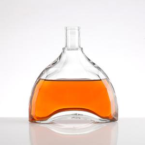 Wholesale Custom Clear Empty Brandy Whiskey Rum Gin Glass Bottles for Bars and Restaurants from china suppliers