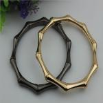 Wholesale custom accessories zinc alloy bamboo shape gunmetal & gold 90 mm metal