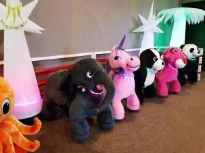 Wholesale Hansel amusement park walking electric mountable plush motorized animal from china suppliers