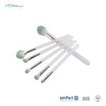8pcs Synthetic Hair Aluminum Ferrule Cosmetic Makeup Brush