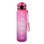 Food Grade Flip Top Lid Gym Plastic 1l Water Bottles Gradient Color