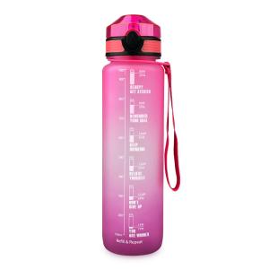 Wholesale Food Grade Flip Top Lid Gym Plastic 1l Water Bottles Gradient Color from china suppliers