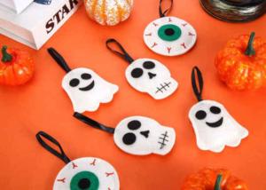 Wholesale 36 Pieces Skull Eye Hanging Felt Halloween Ornaments 2mm from china suppliers