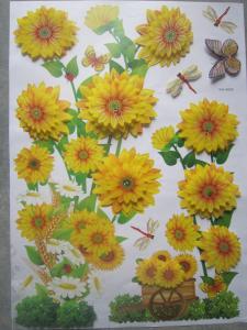Wholesale Three- dimension Effect 3183 Flower 3D Wall Decoration Stickers Used for Wall Tile from china suppliers