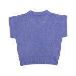 Unisex Kids Wool And Cotton Blend Knitted Pullover Sweater Vest Sleeveless Knit