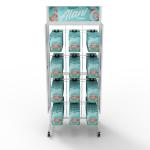 Supermarkets Snack Metal Display Stands Customizable Fast Food Metal Display