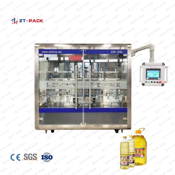 High Speed PET Bottle Oil Filling Machine 3600BPH For Sunflower Oil Vegetable