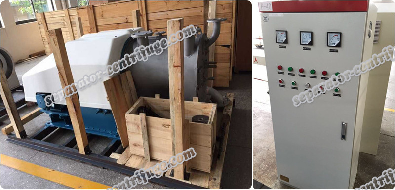 Automatic Horizontal Pusher Type Centrifuge Double Basket For Salt Filtration
