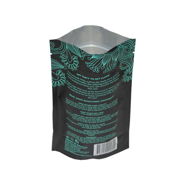 custom aluminum foil food stand up plastic zipper bag wholesale with printing