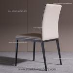 4 Stitches Faux Leather Upholstered 48cm 45cm 87cm Steel Restaurant Chair
