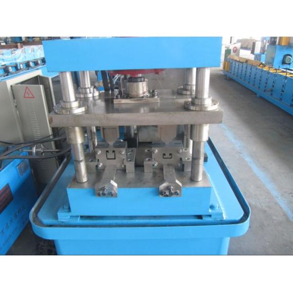 Hydraulic Cutting Chain Drive Galvanized Steel Sheet Door Rail Rolling Forming Machine 7.5Kw Main Power