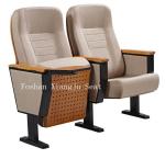 Home Furniture Auditorium Theater Seating Wooden Back Cold Rolled Steel Feet