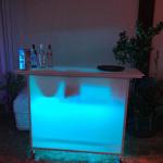 104cm Height Dj Mobile Bar Counter Ip65 Waterproof White / Black Color