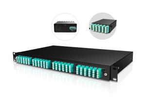 Wholesale 96 Port MTP Mpo Cassette Patch Panel Rack Mount Steel Material from china suppliers