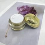 Golden Clear Plastic Cosmetic Containers Luxury Cream Jar 5g 15g Round