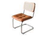 Vintage Armless Rattan Cesca Chair With PU Leather / Fabric Seat