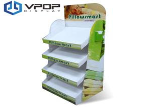 Wholesale Custom Pillow Free Standing Cardboard Displays High Capacity With Four Shelves from china suppliers
