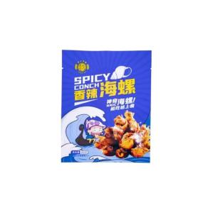 Wholesale Custom Logo Glossy Plastic Sachet Spicy Conch Food Packaging Sealing Bag Heat Seal Bags 3 Side Seal Pouch from china suppliers
