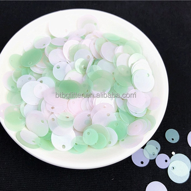 365 Colors 6mm 8mm 10mm MixesTop Hole Round Flat Loose Sequins for DIY Craft