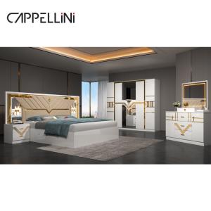 Wholesale Foshan Wholesale Full Set King Size Leather Bed Room Double Wooden Home Cheap Queen Modern Luxury Bedroom Sets Furniture from china suppliers