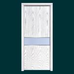 ISO9001 Classical Interior HPL Doors 205cm Height Single Wood Door