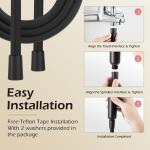 Flexible Extra Long Explosion Proof Silicone Shower Hose with SUS304 Brushed