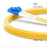 Indoor LC/upc-LC/upc SM Duplex Yellow Fiber Optic Patch Cord