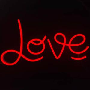 Wholesale No Fragile Led Neon Flex Signs Girls Gift Love 8mm Silica Gel Acrylic Plate from china suppliers