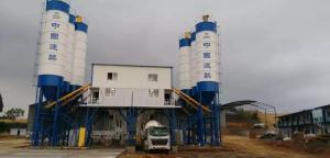 Wholesale 25cum-270cum Stationary Concrete Batching Plant Machine Ready Mix from china suppliers